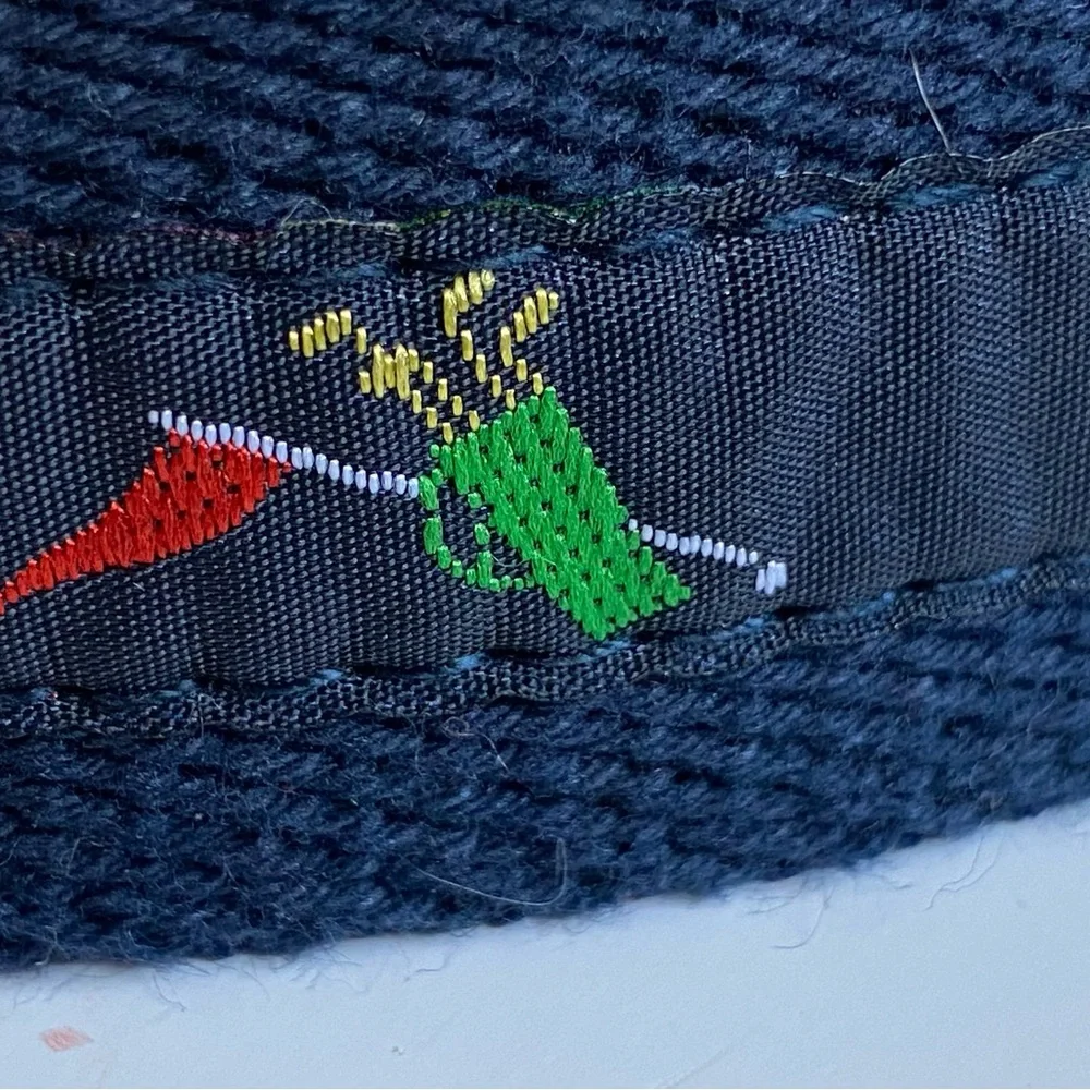 Boys Belt Size 10 Golf Clubs Bag Canvas Navy Blue Preppy Sports Sporty Dress